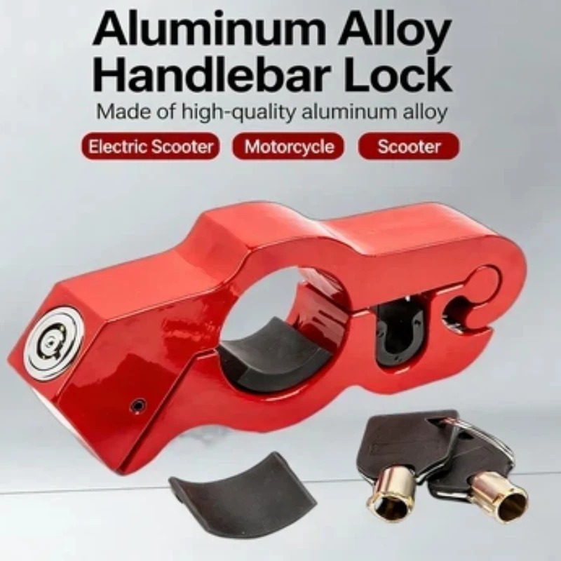 Commuter Bike Lock - Heavy Duty Steel Motorcycle Handlebar Lock