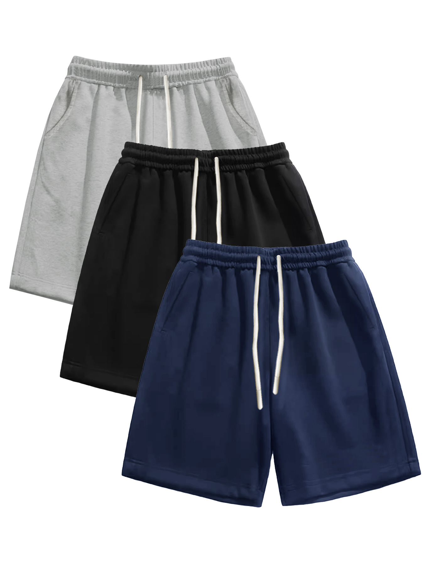 Cycling Commuter Trousers - 3-piece men's shorts, summer solid color