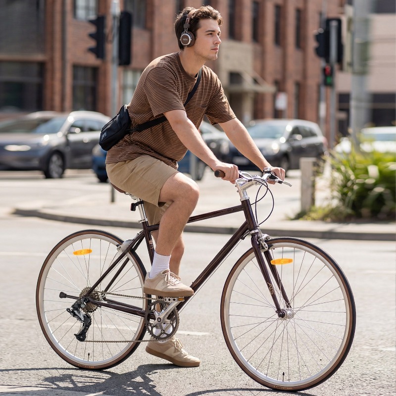 Bicycle flat handle road bike  - Cycling Commute Speed recension och pris