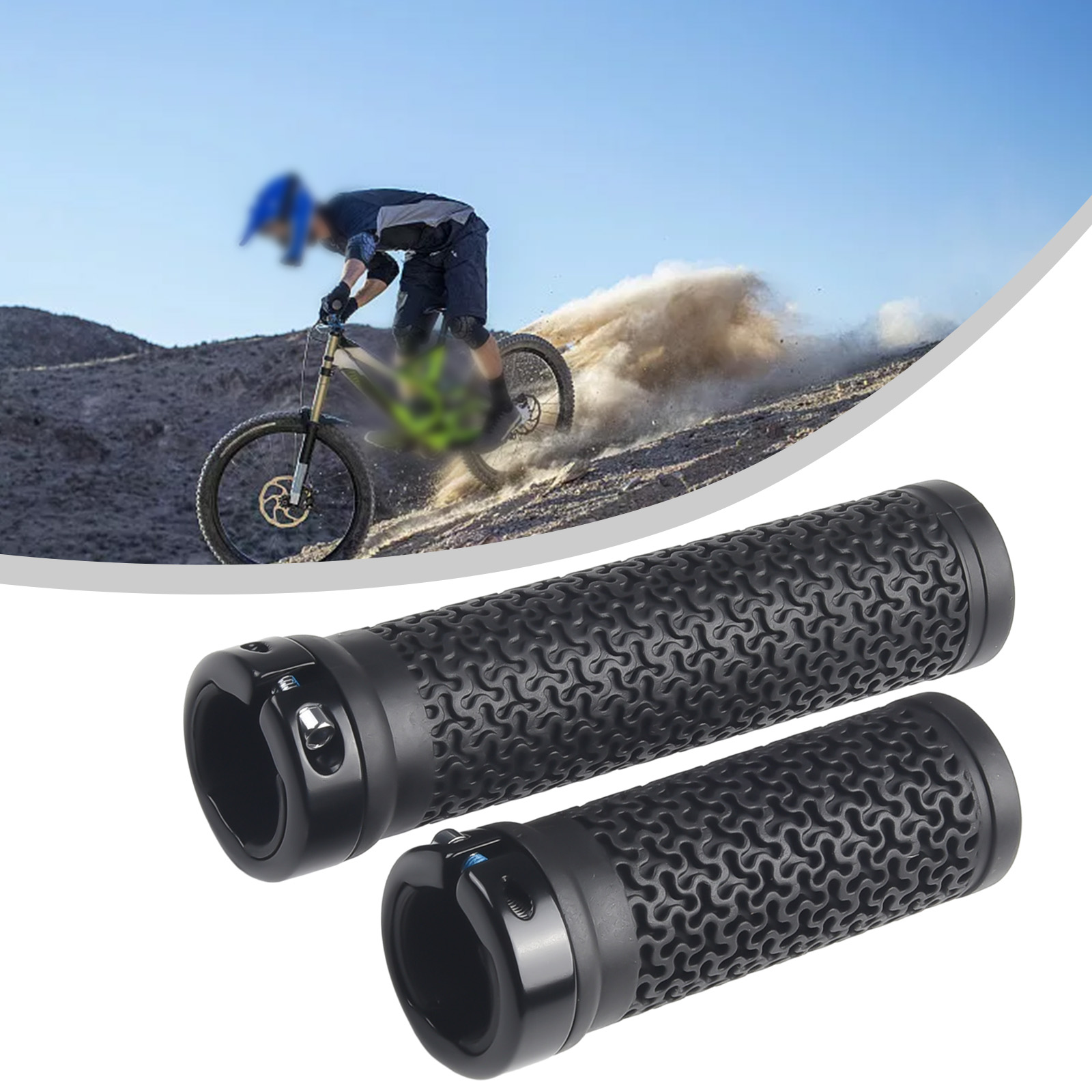 1 Pair Bicycle Handle Soft Rub - Commuter Bike Lock recension och pris