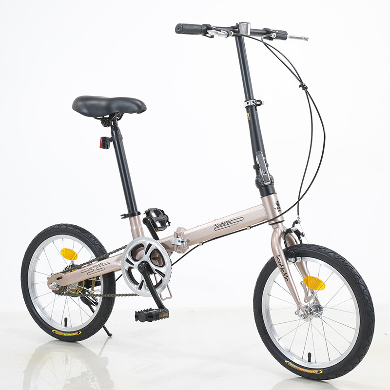 Sanhema 16 Inch Folding Bicycl - Cycling Commute Speed recension och pris