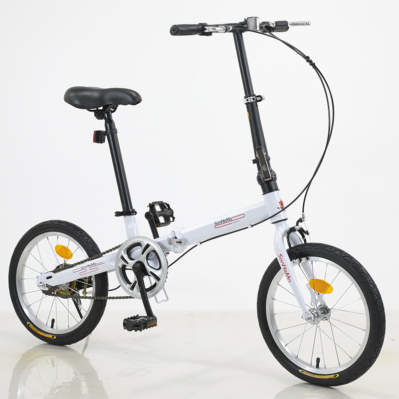 Sanhema 16 Inch Folding Bicycl - Cycling Commute Speed recension och pris