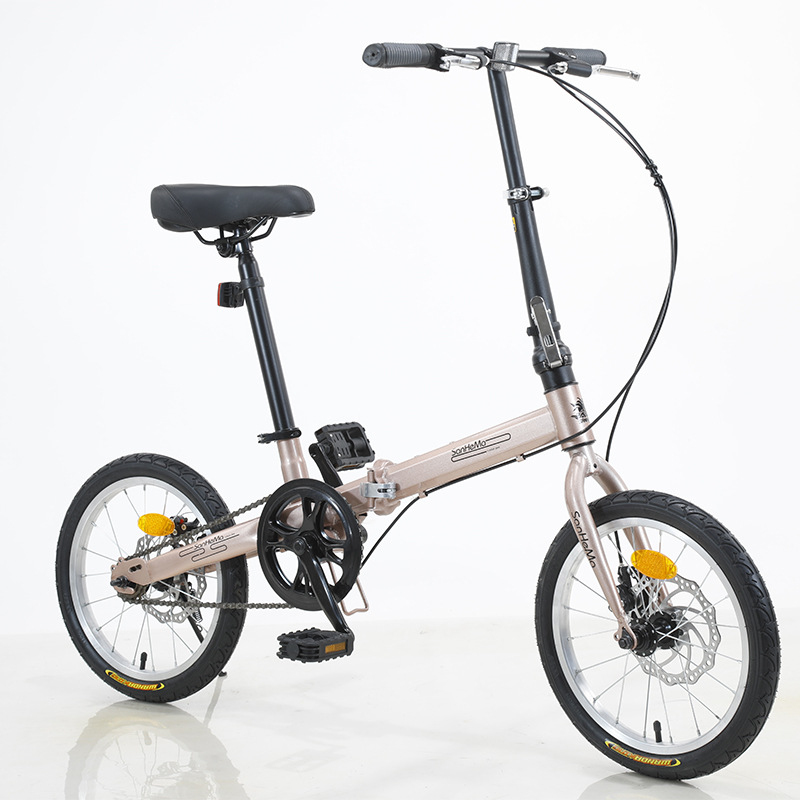Sanhema 16 Inch Folding Bicycl - Cycling Commute Speed recension och pris
