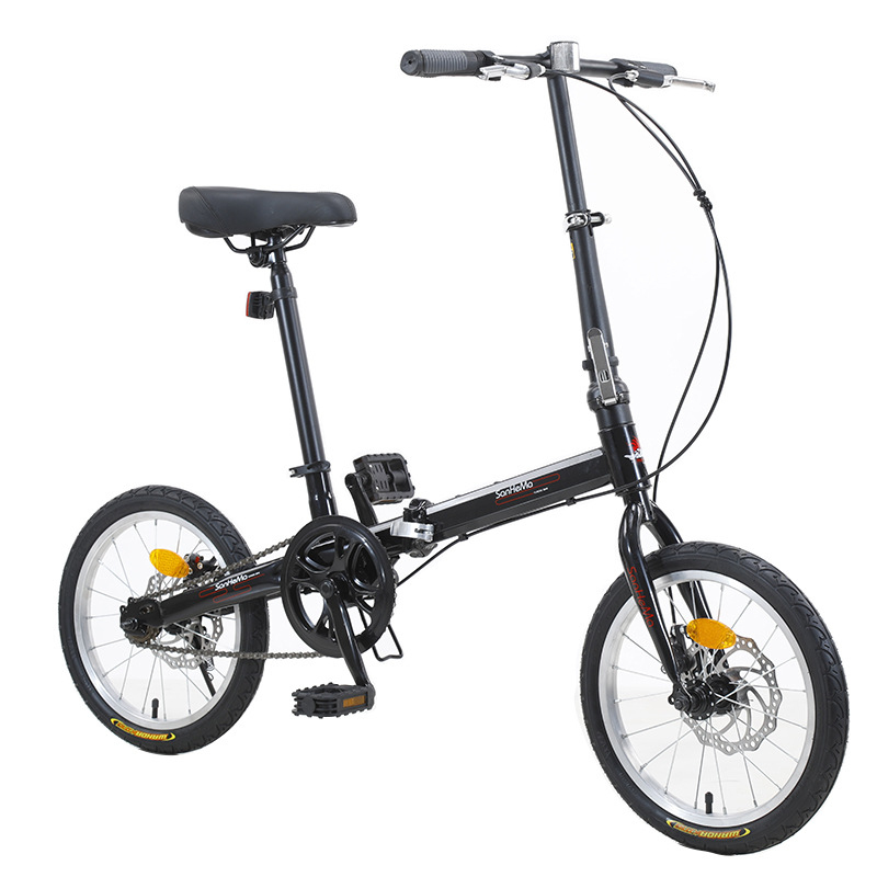 Sanhema 16 Inch Folding Bicycl - Cycling Commute Speed recension och pris