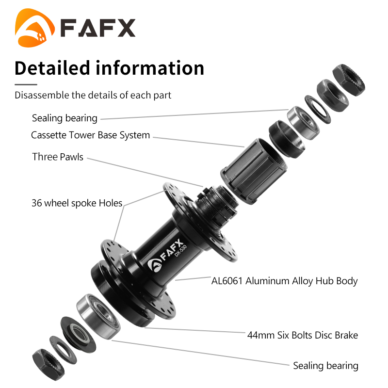 FAFX MTB Bike 32/36 Holes Seal - Dynamo Hub Front recension och pris