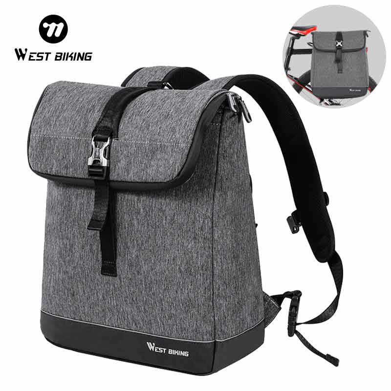 WEST BIKING Flap Roll Top Cycl - Cycling Commuter Backpack Laptop recension och pris