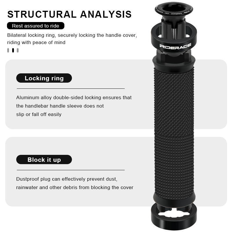 1Pair Bike Grip With End Cap F - Commuter Bike Lock recension och pris